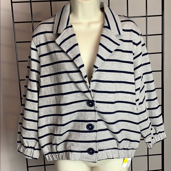 NWT American Apparel ~ Sailor Stripe Jacket - Picture 4 of 7